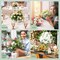 12 Pack Large Size 8.5 x 6.7 Inch Floral Foam Bowl Floral Arrangements Supplies Foam in Bowls Flower Bowl with Blocks Kits for Table Party Wedding Festival Flower Holiday Decorating